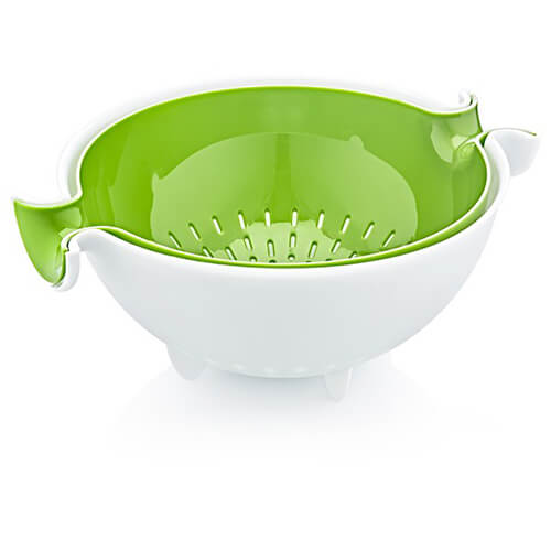 Green - Multiprupose Colander Bowl Set - Özer Plastik